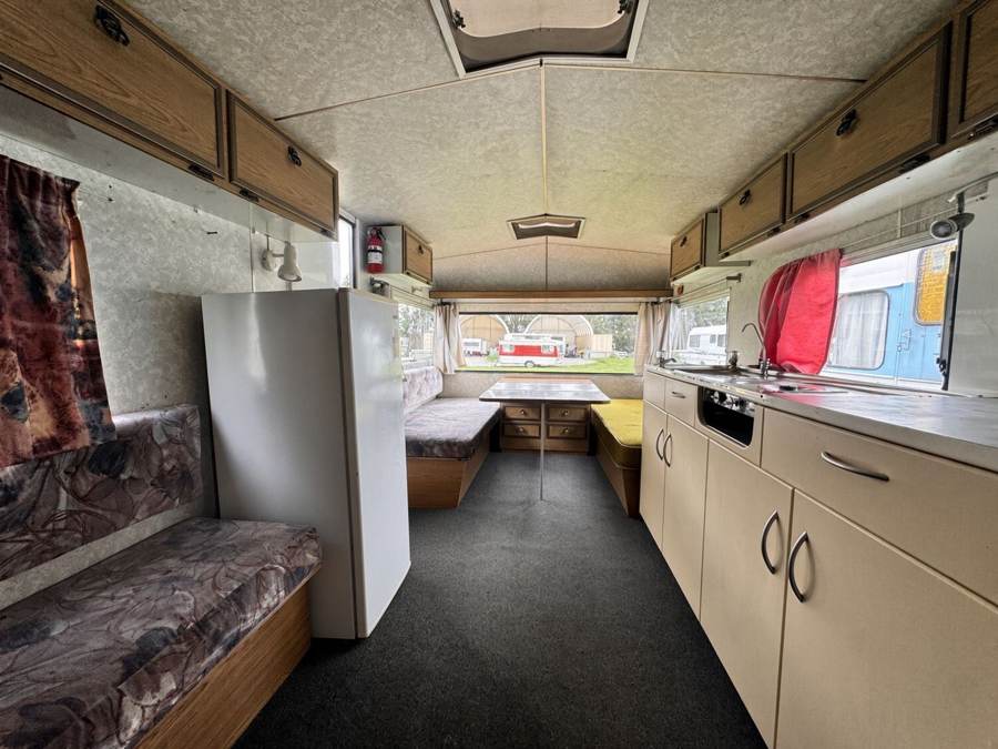 Caravan from the Kiwi Caravan Rentals fleet